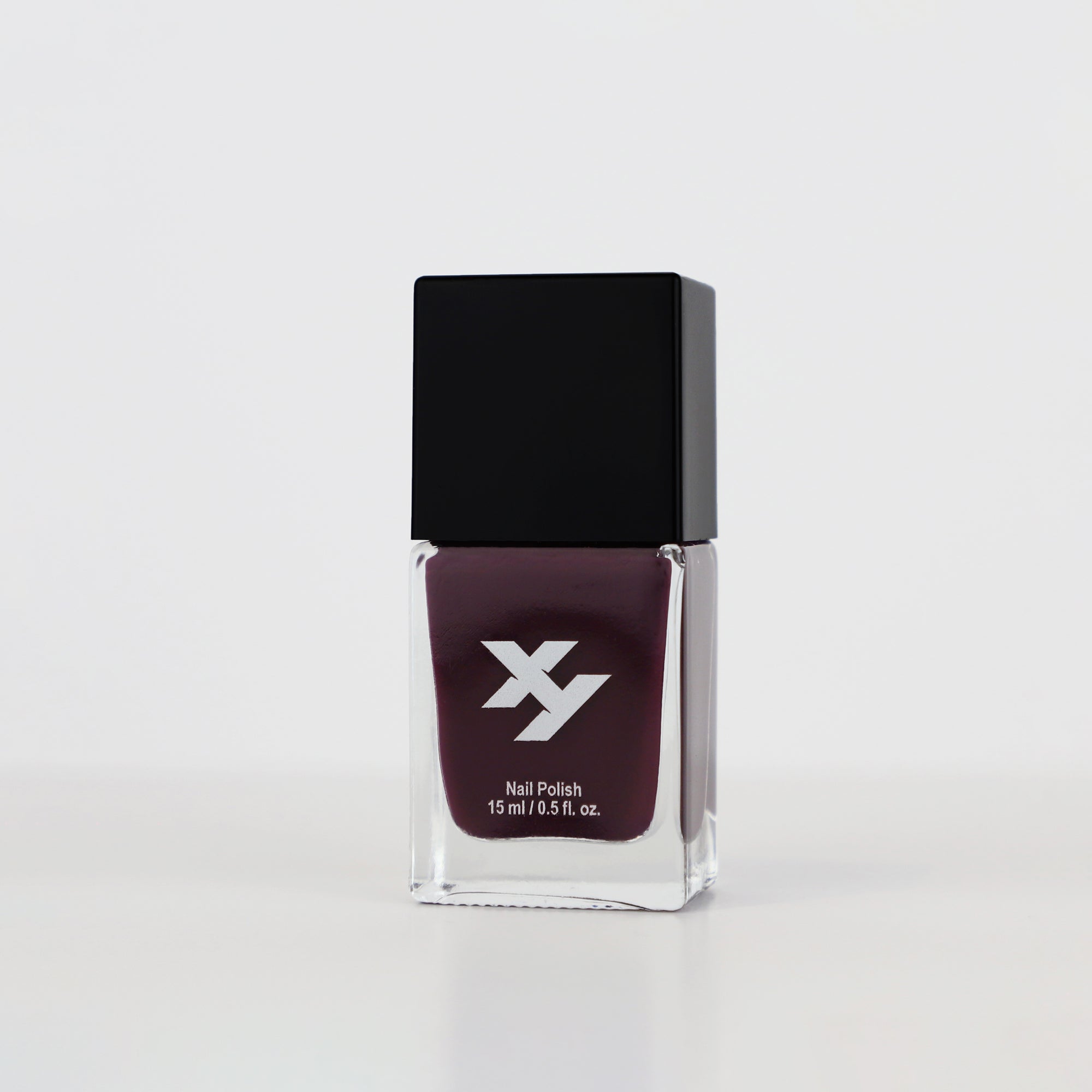 Side view of a bottle of Majestic X nail polish