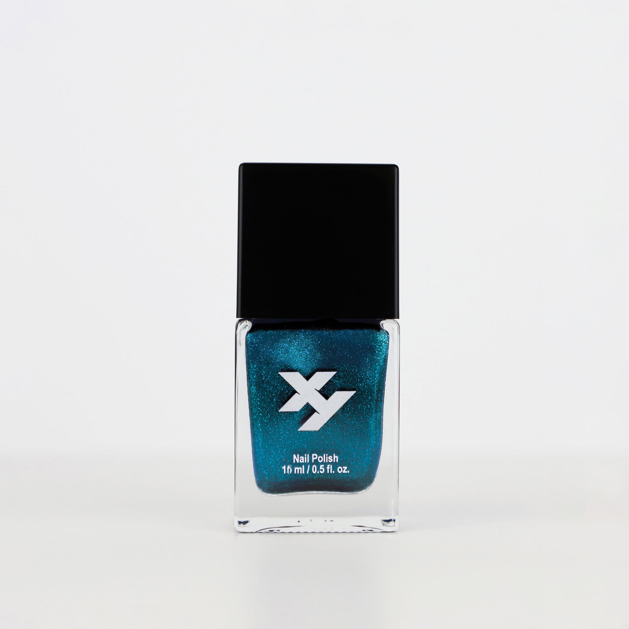 Front view of a bottle of Renegade Y nail polish.