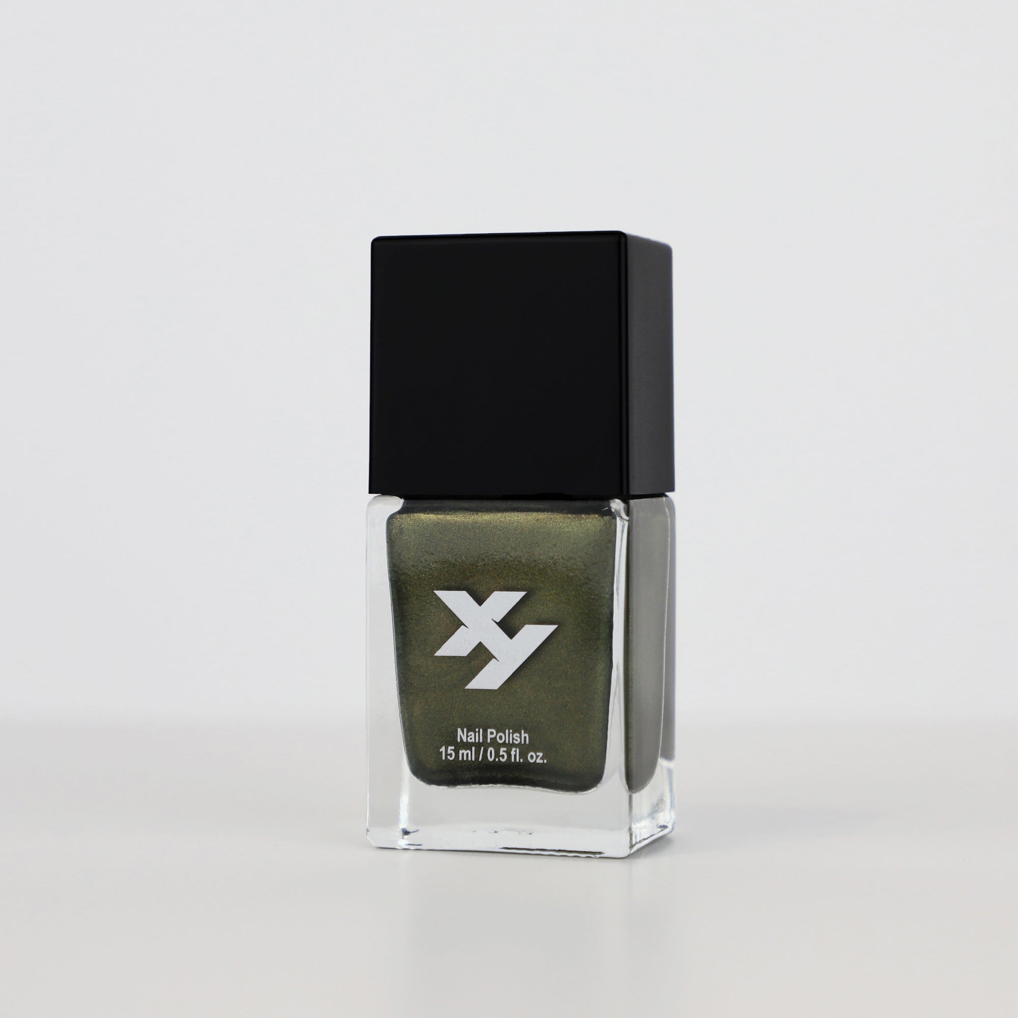 Side view of a bottle of Wanderer Y nail polish